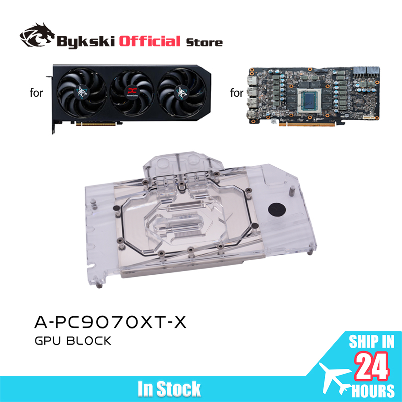 Rx 9070 Xt - Bykski A-PC9070XT-X GPU-Wasserblock, Verwendung für PowerColor