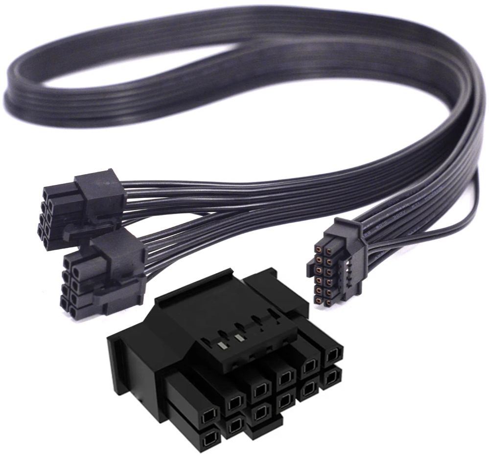 Dual 8Pin To 16Pin 12Vhpwr Cable - Für Thermaltake PF1 ARGB 850W 1000W