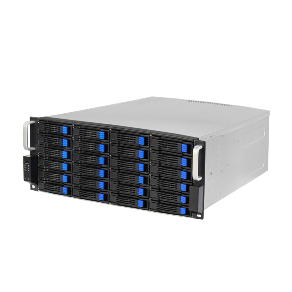 Server Gpu Chassis 4U - 4U 24-Bay Speicher-Server-Gehäuse 19 Zoll Rackmount-Chassis