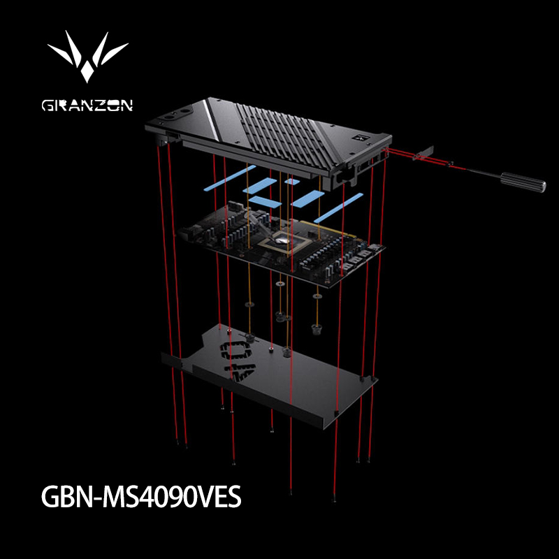 Rtx 4090 Water Block - Granzon GPU-Wasserblock für MSI GeForce RTX