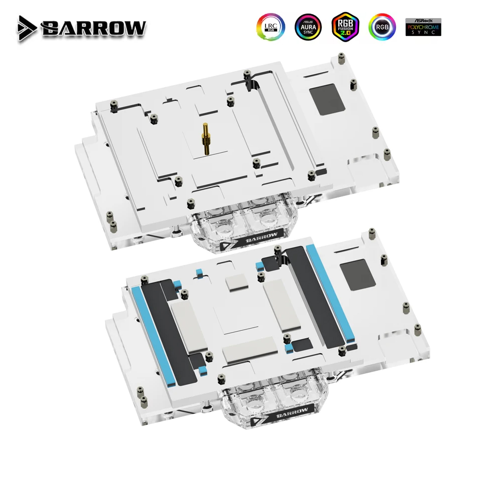 Rtx 4090 Water Block - Barrow GPU-Wasserblock mit vollständiger Abdeckung für