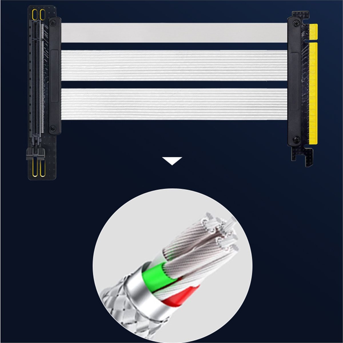 Pcie 5.0 Gpu Riser Cable - HDL PCIe 5.0 X16 Riser-Kabel für
