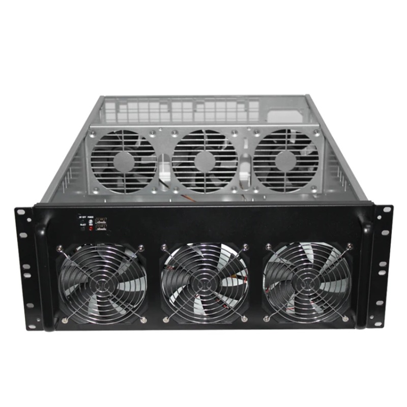 Server Gpu Chassis 4U - 4U 6-GPU-Gehäuse 8-GPU-Gehäuse Server-Rack-Mount-Chassis mit 6