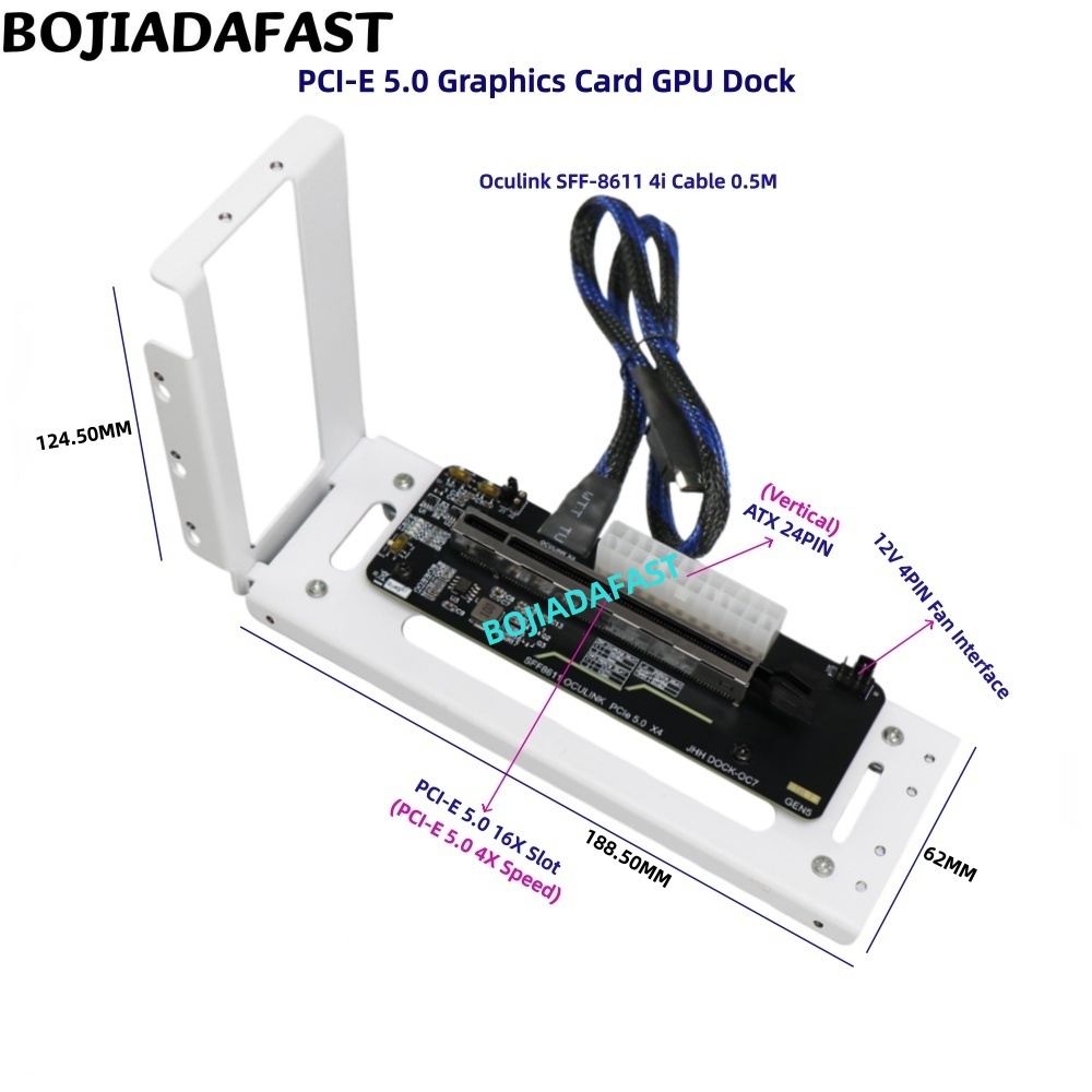 Pcie 5.0 Gpu Riser Cable - PCI-E 5.0 16X GEN5 Adapterkarte OcuLink