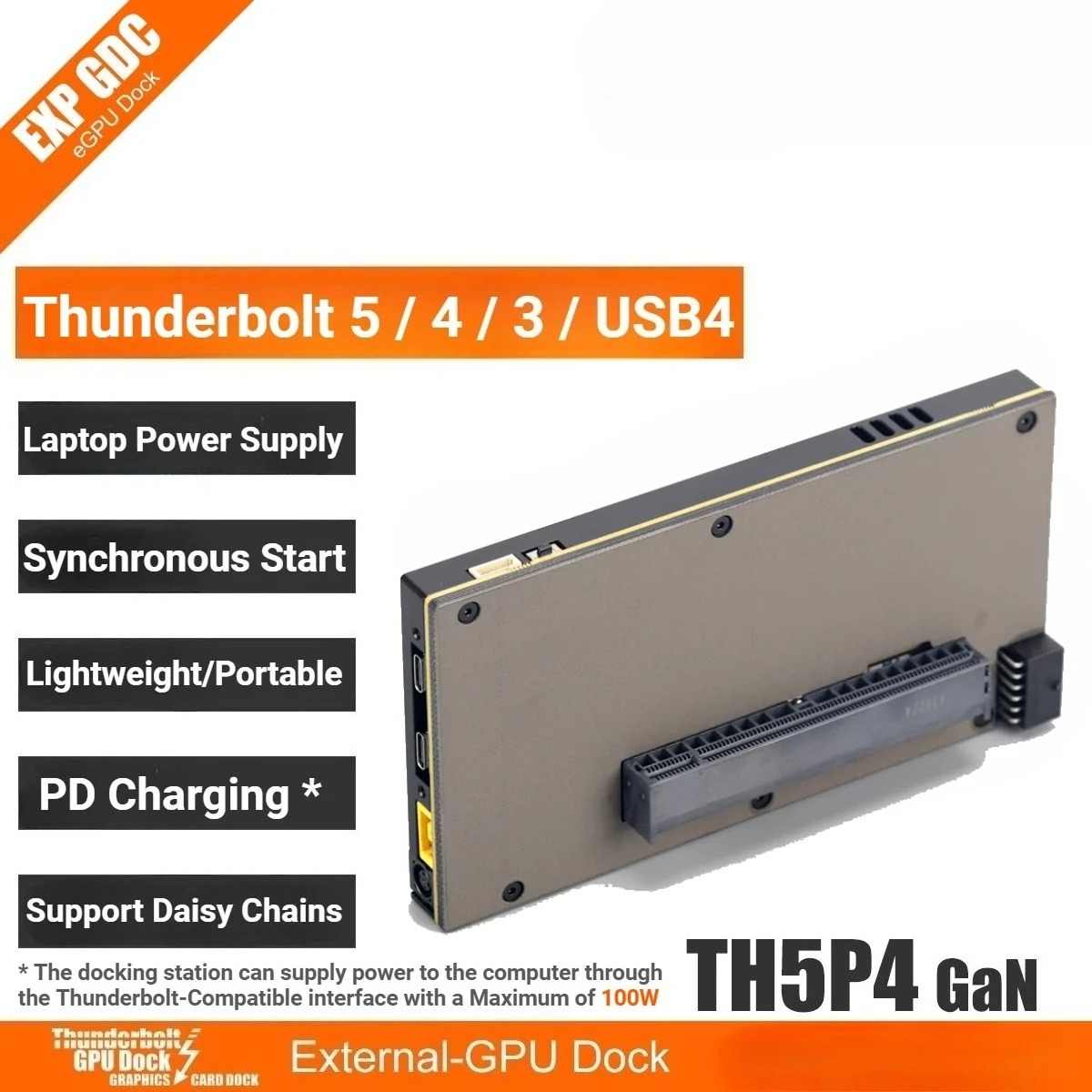 Gpu External Dock Egpu Thunderbolt 4 - Verbesserte TH5P4GaN Laptop Thunderbolt 5/4 USB4
