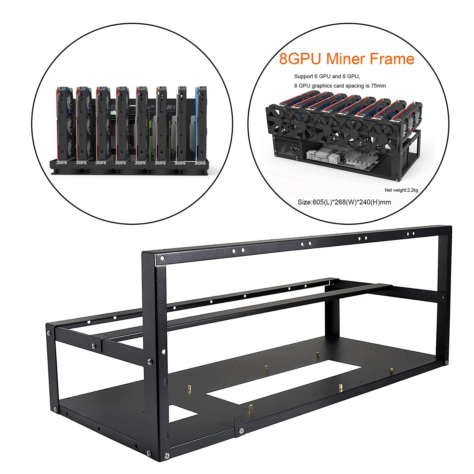 Gpu Mining Rig Frame 8 Gpu - 6/8 GPU Mining-Rig-Rahmengehäuse – Miner-Werkzeugrahmen (nur
