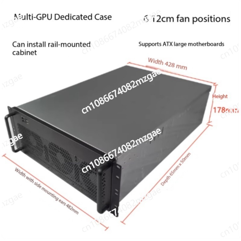 Server Gpu Chassis 4U - 4U Multi-Grafikkarten-Gehäuse 6/8 Grafikkarten-IDC-Computerraum-Rack-Server GPU Industriecomputer
