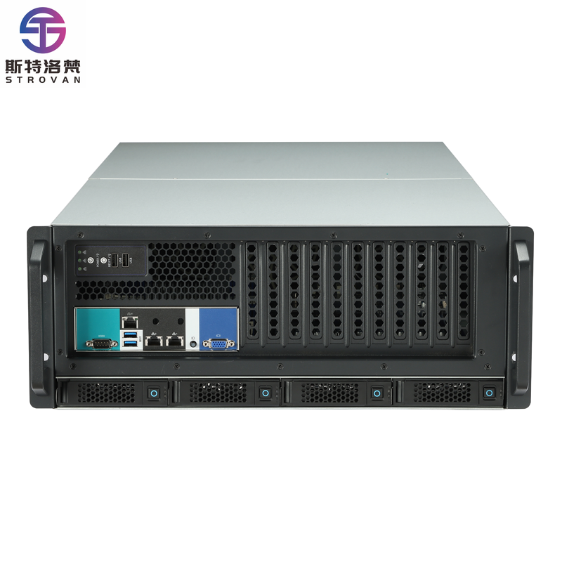 Server Gpu Chassis 4U - 4U GPU-Server-Computergehäuse 10-Karten-GPU Industrie-Computer-Gehäuse IPC Rack-Computer-Servergehäuse