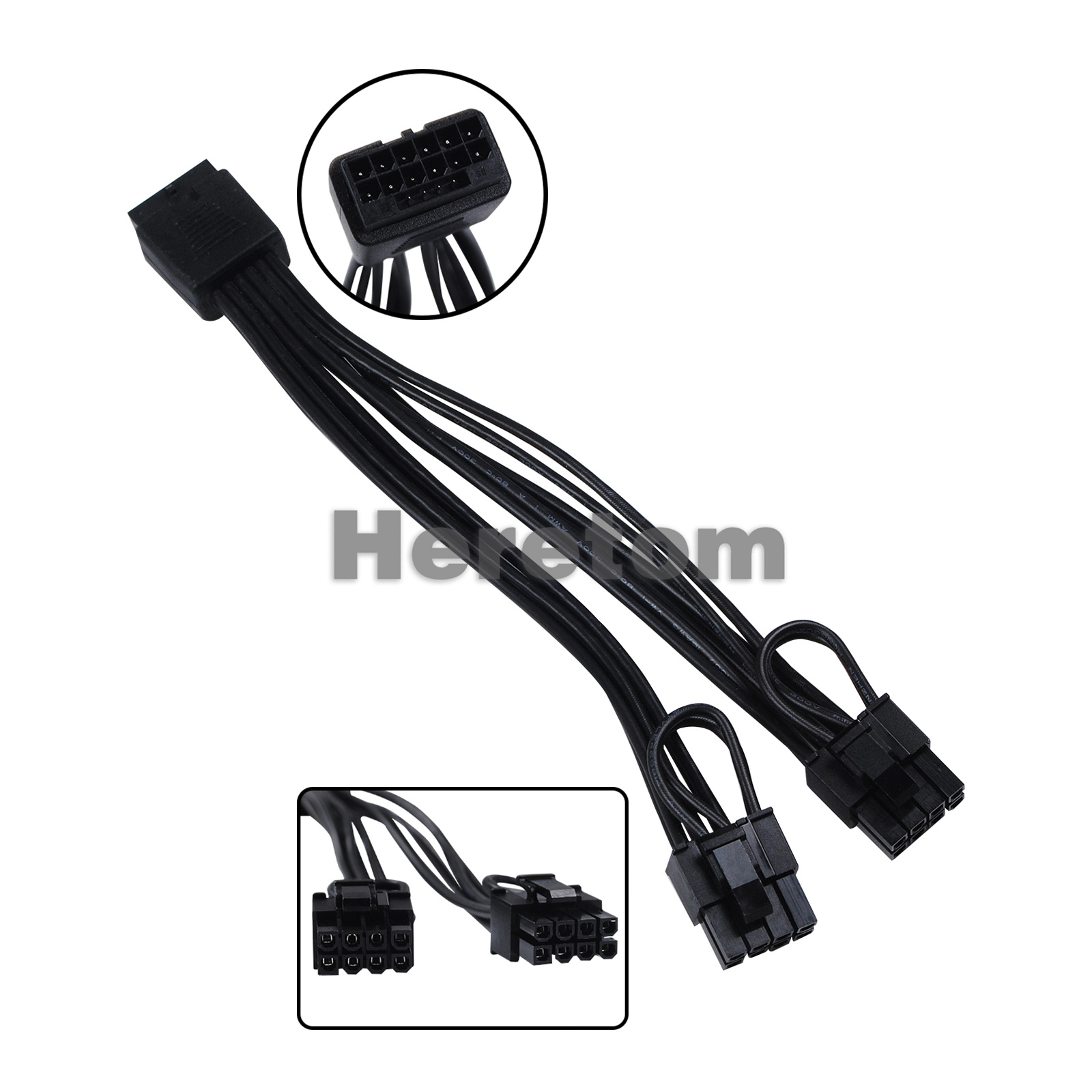 Dual 8Pin To 16Pin 12Vhpwr Cable - Heretom Neues 16Pin(12+4) 12VHPWR Buchse auf