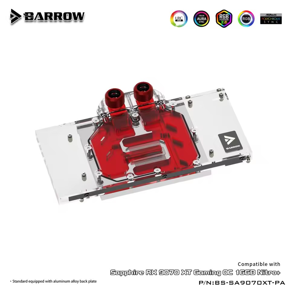 Barrow GPU-Wasserblock für Sap – Rx 9070 16Gb Bewertung und Preis