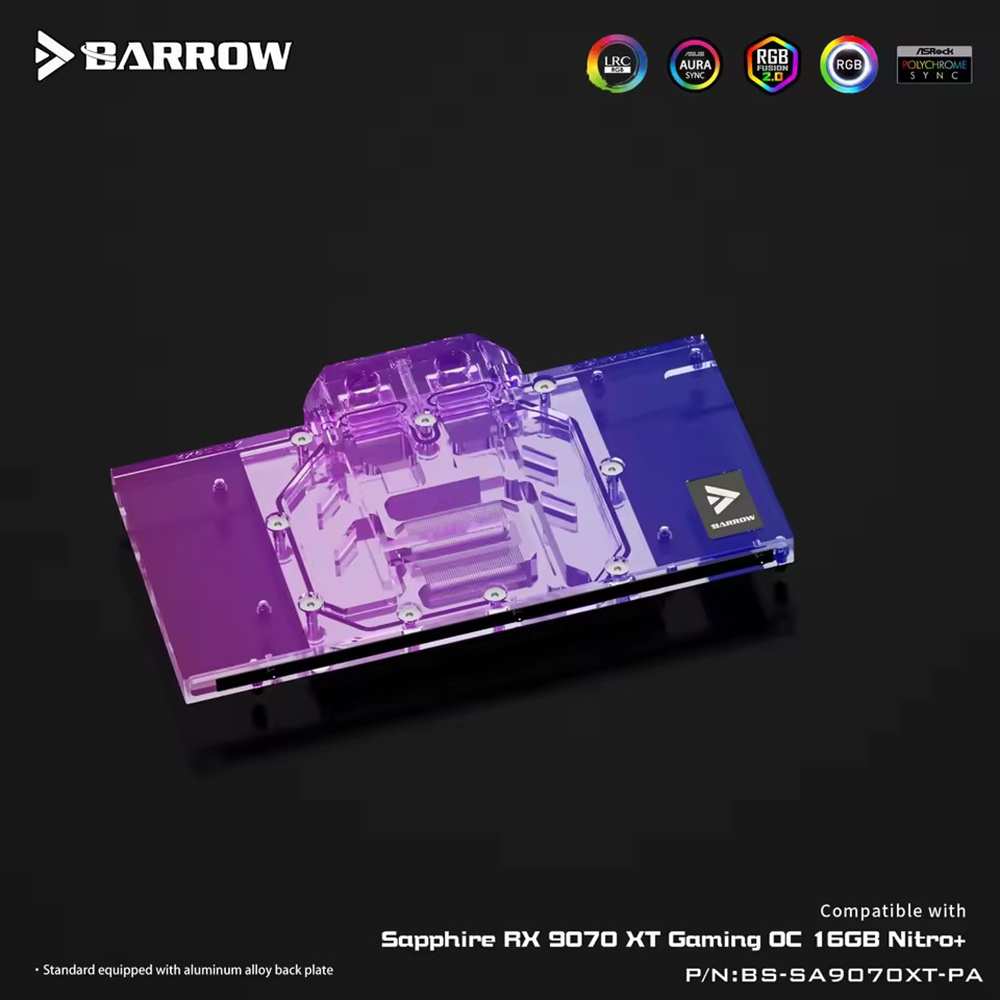 Barrow GPU-Wasserblock für Sap – Rx 9070 16Gb Bewertung und Preis