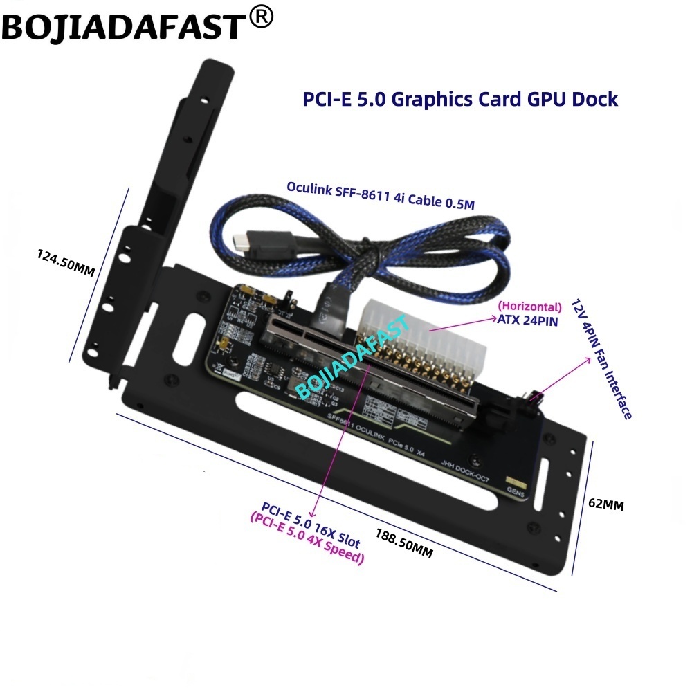 PCI-E 5.0 16X GEN5 Adapterkart – Pcie 5.0 Gpu Riser Cable Bewertung und Preis