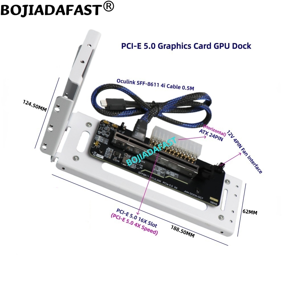 PCI-E 5.0 16X GEN5 Adapterkart – Pcie 5.0 Gpu Riser Cable Bewertung und Preis