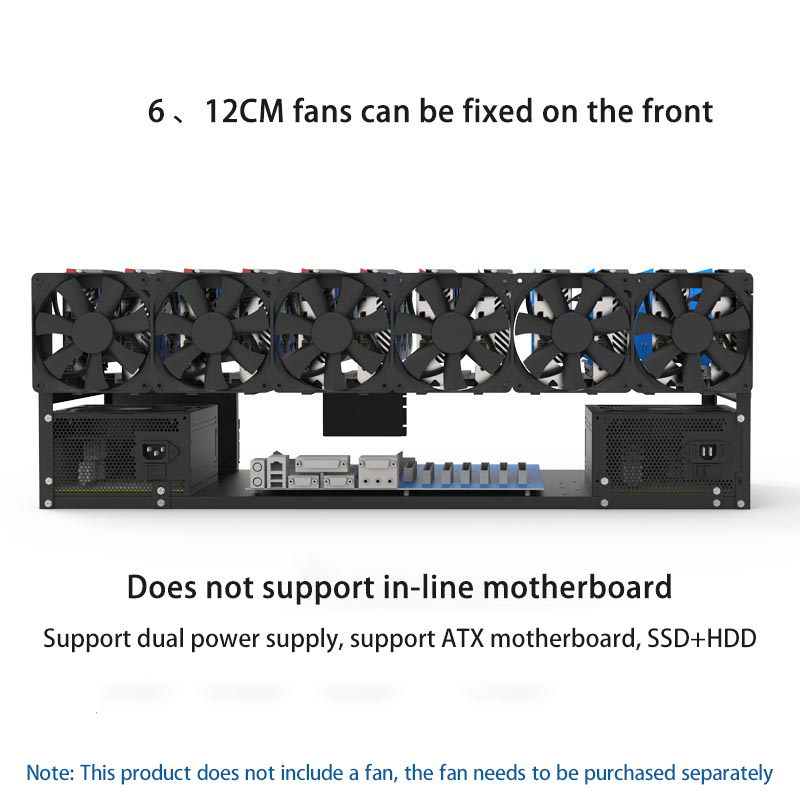6/8/12 Karten GPU-Halterung Op – Gpu Mining Rig Frame 8 Gpu Bewertung und Preis