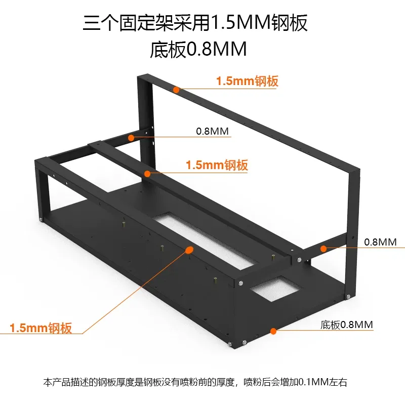 JMZ Grafikkarten-Ständer Open- – Gpu Mining Rig Frame 8 Gpu Bewertung und Preis