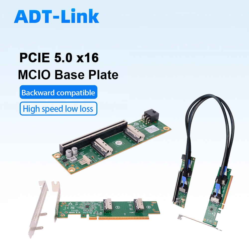 ADT-Link PCIe 5.0 X16 zu MCIO  – Pcie 5.0 Gpu Riser Cable Bewertung und Preis