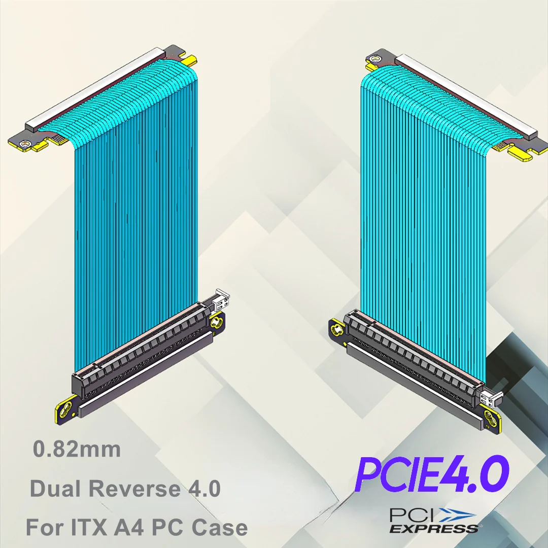 Dual Reverse Pcie 4.0 Riser Ka – Itx Gpu Riser Pcie 4.0 16X Bewertung und Preis