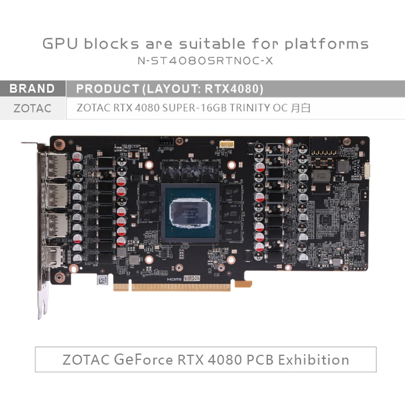 Bykski GPU-Block für ZOTAC RTX – Rtx 4080 Super 16Gb Bewertung und Preis